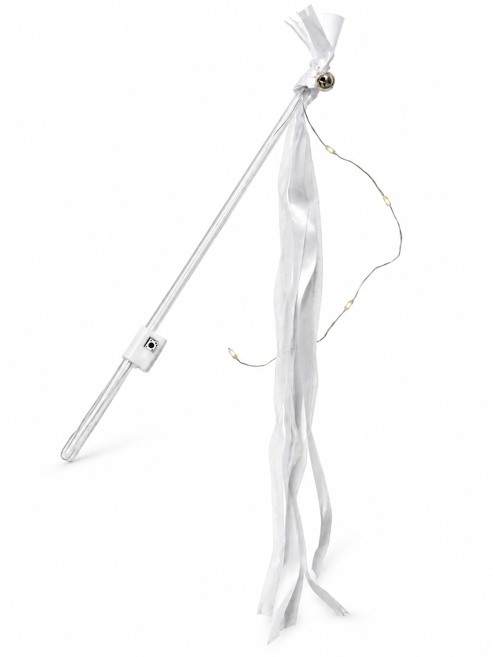 Light-Up Wedding Send-Off Wands with Bells & Ribbons - Appx. 30
